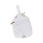 Pickleball HydroSling Bag with Removable Racquet Cover- White Ripstop with Stripe