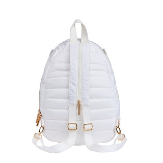 Pickleball HydroSling Bag with Removable Racquet Cover- White Ripstop with Stripe