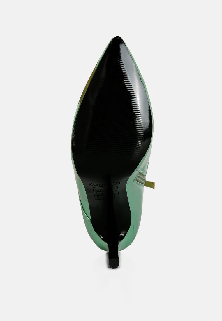 Piet Metallic Stiletto Ankle Boot