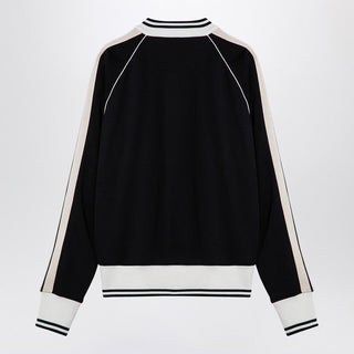 Black/White Zip Sweatshirt - By Baano