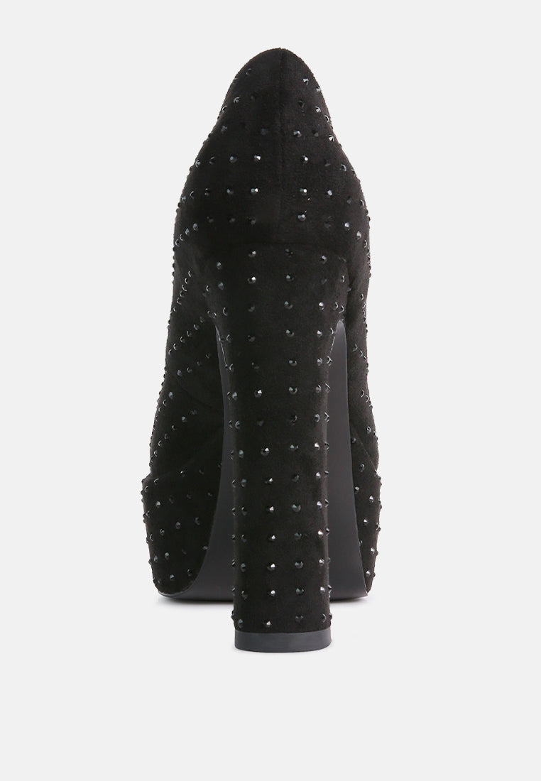 Poppins Glinting Platform High Pumps