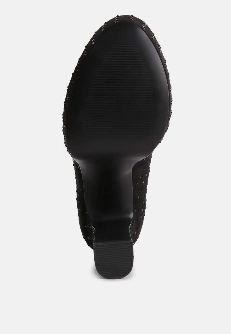 Poppins Glinting Platform High Pumps