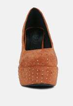 Poppins Glinting Platform High Pumps