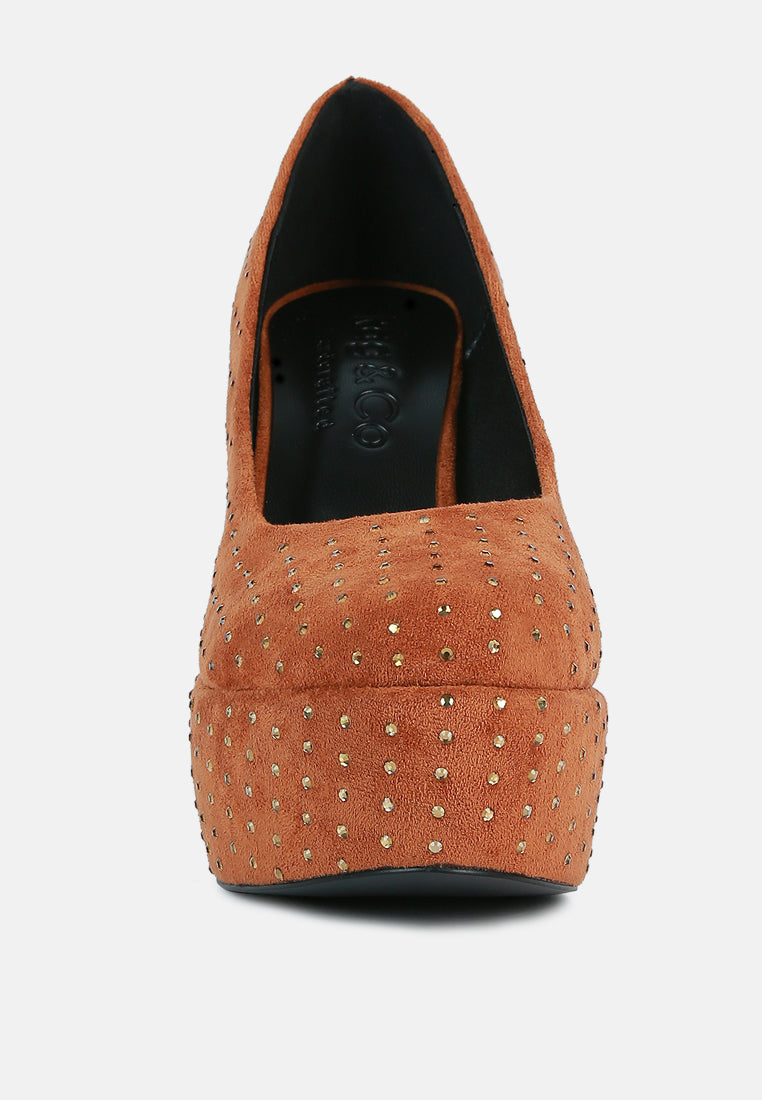 Poppins Glinting Platform High Pumps