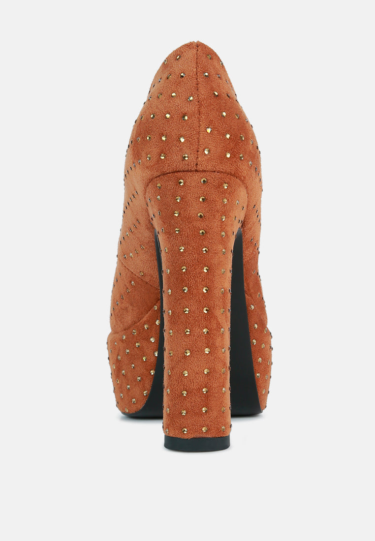 Poppins Glinting Platform High Pumps