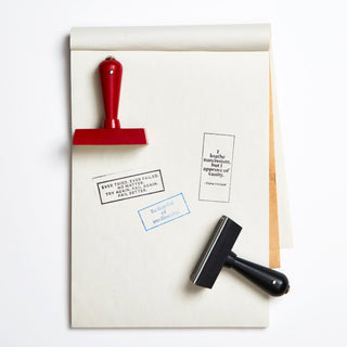 Philosophical Quote Rubber Stamp - Rectangular - By Baano