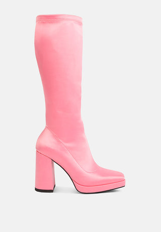 Presto Stretchable Satin Long Boot