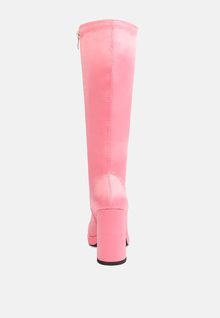 Presto Stretchable Satin Long Boot