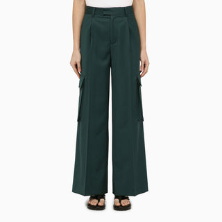 Forest Green Wool Trousers - By Baano