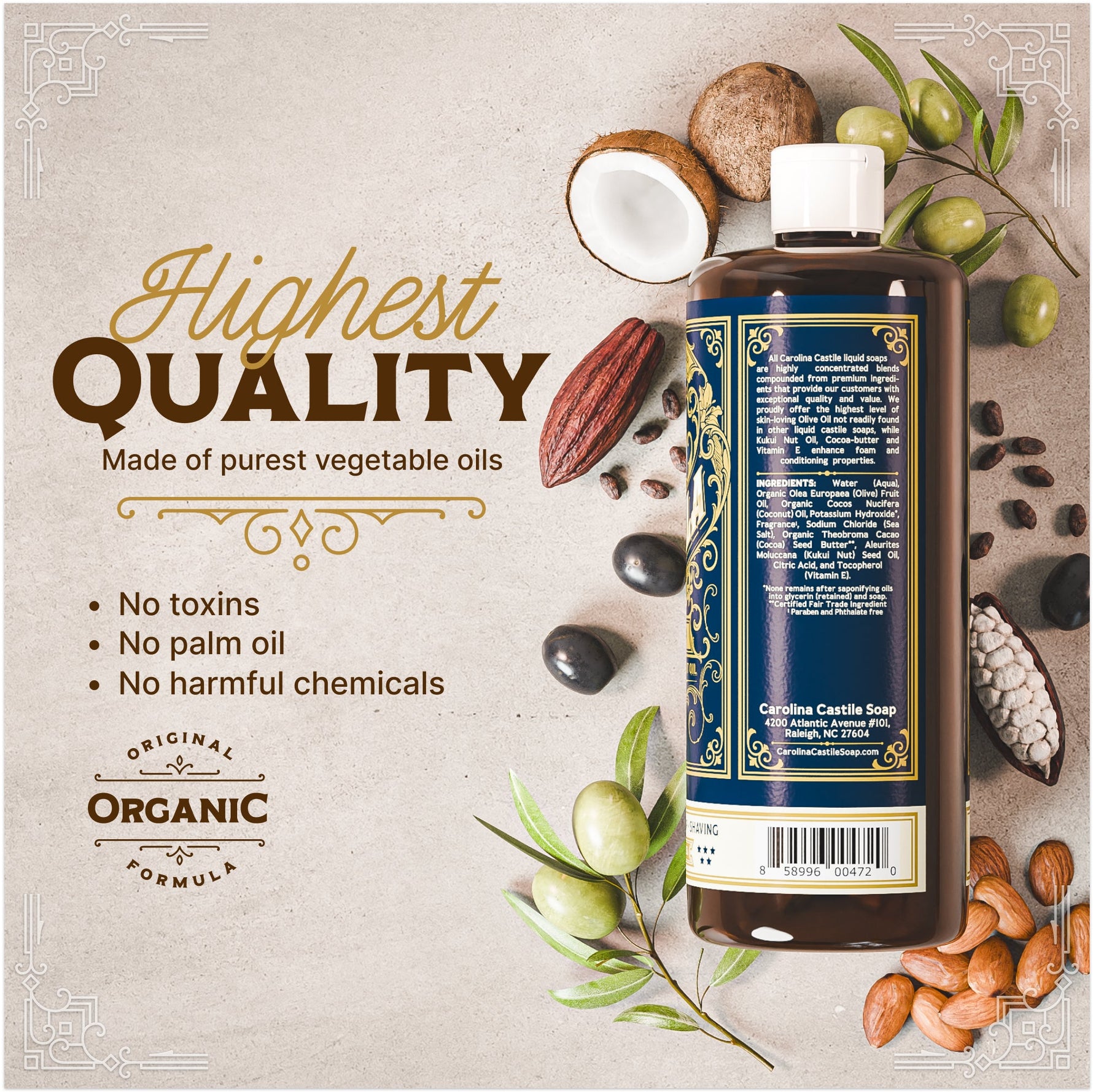 Tobacco Vanilla Castile Soap