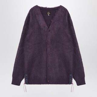 Cardigan Viola In Misto Mohair - By Baano