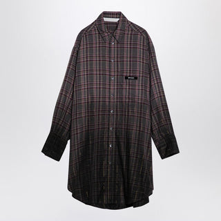 Checkered Chemisier Dress With Logo - By Baano