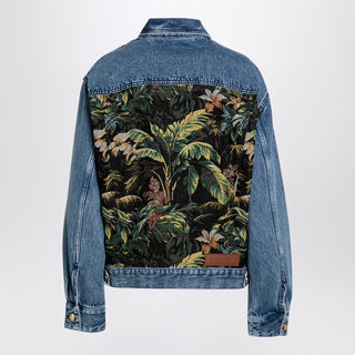 Denim Jacket With Jungle Insert - By Baano