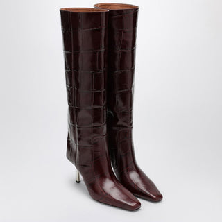 Bettina high boot with coconut effect - By Baano