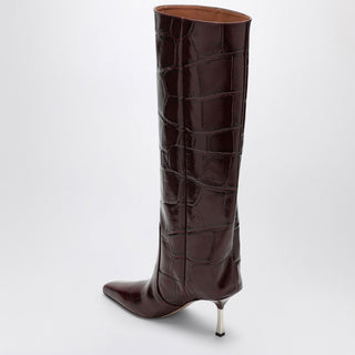 Bettina high boot with coconut effect - By Baano