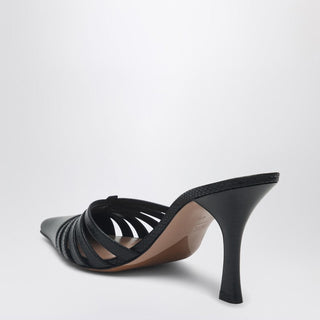 Black Leather Mule Nadia - By Baano