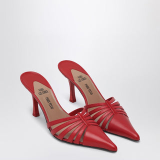 Red Leather Mule Nadia - By Baano