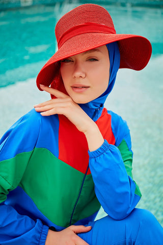 Woven Sax Burkini Modest Swimwear M2306 - By Baano