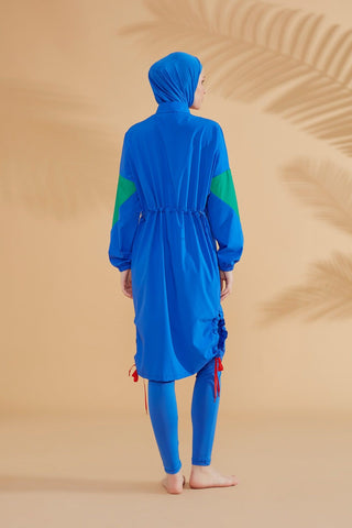 Woven Sax Burkini Modest Swimwear M2306 - By Baano