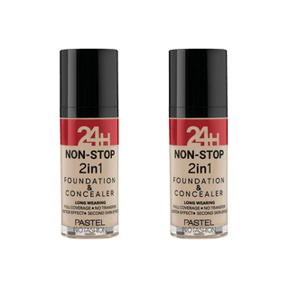 Pastel 24H Non-Stop 2in1 Foundation & Concealer - 601 Cool 2 Pack