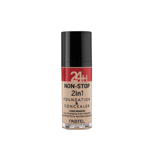 Pastel 24H Non-Stop 2in1 Foundation & Concealer - 606 Warm - By Baano