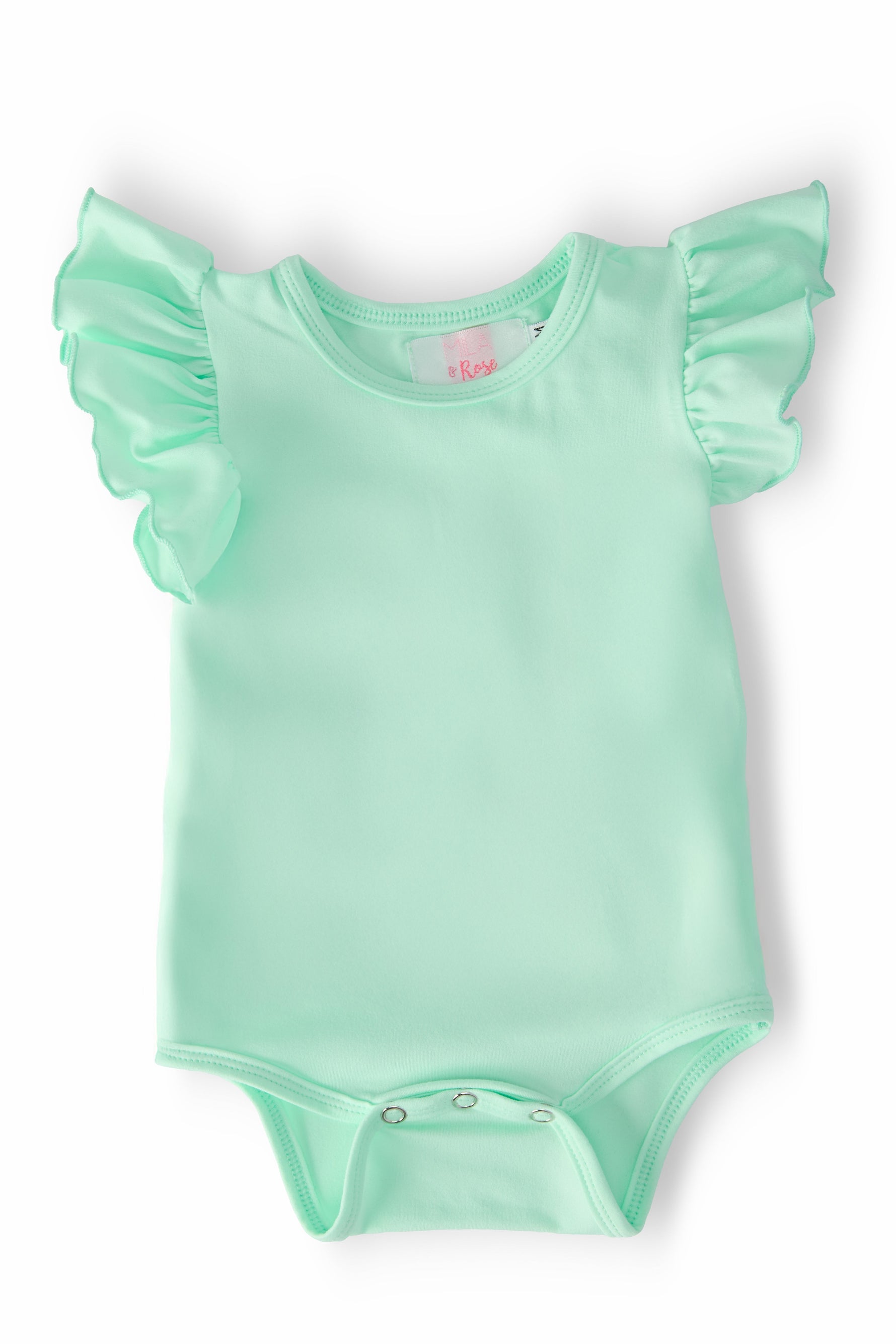 Pastel Green S/S Flutter Bodysuit