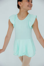 Pastel Green S/S Twirl Leotard