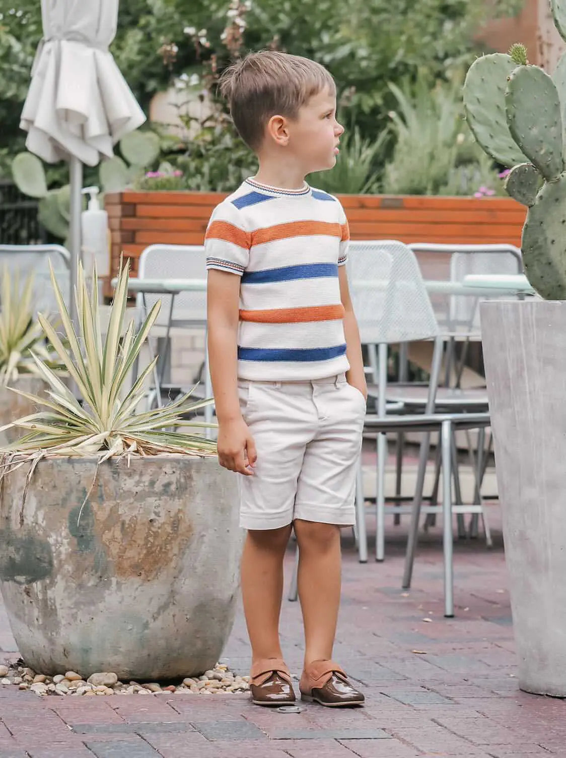 Mateo- Brown Suede/Patent Leather Boy Dress Shoes