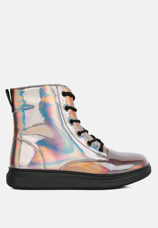 Patent Pu Ankle Boot