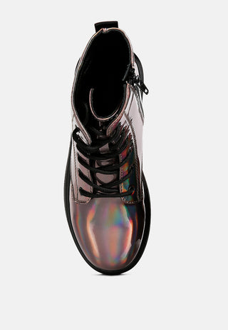 Patent Pu Ankle Boot