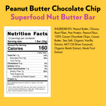 Peanut Butter Chocolate Chip Superfood Bar (12 Count) 🥜