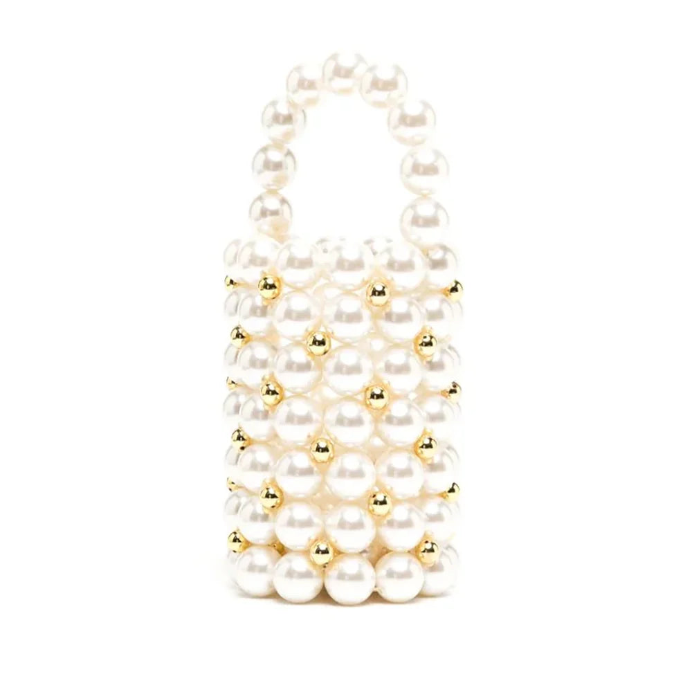 Mini Pearls Evening Bucket Bag