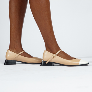 Penelope Mary Jane Flats Nude - By Baano