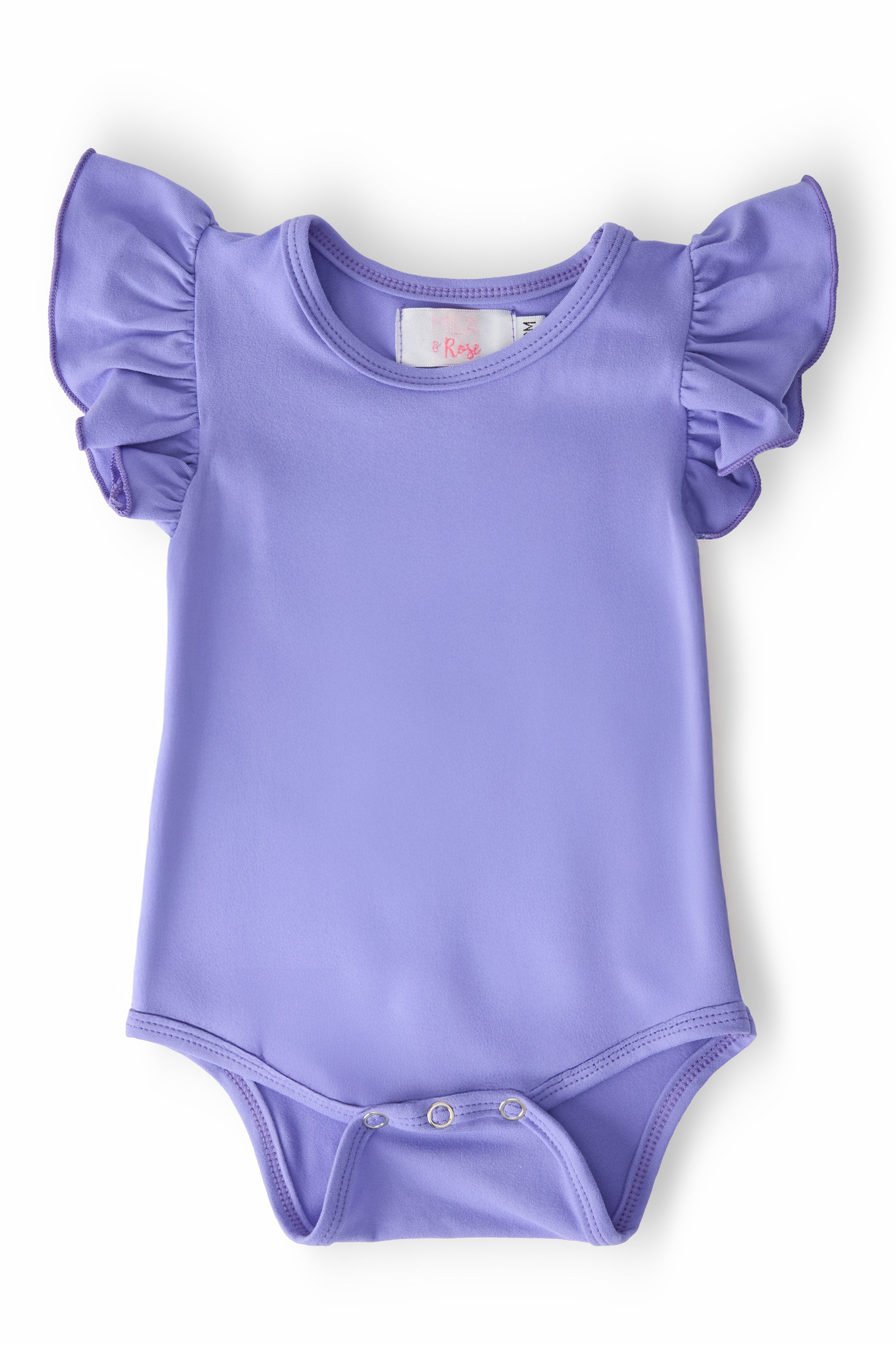 Periwinkle S/S Flutter Bodysuit