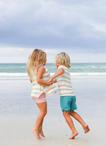 Girls Coastal Stripe Tank Top Set - By Baano