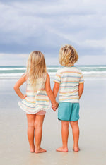 Girls Coastal Stripe Tank Top Set - By Baano