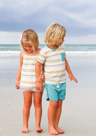 Kid's Coastal Stripe Set - By Baano