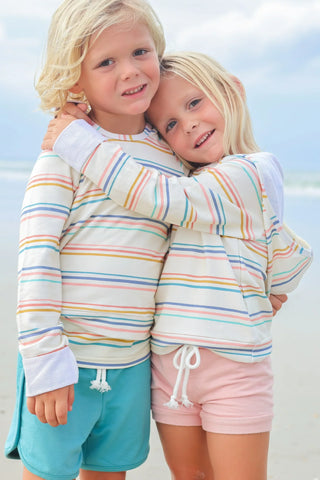 Coastal Stripe Hoodie - By Baano
