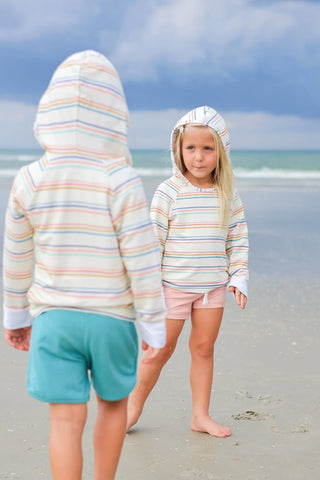 Coastal Stripe Hoodie - By Baano
