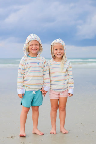 Coastal Stripe Hoodie - By Baano