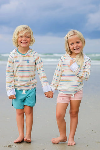 Coastal Stripe Hoodie - By Baano