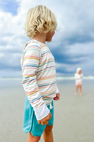 Coastal Stripe Hoodie - By Baano