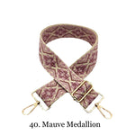 The James | Clear with Brown Trim Sling Bag - Pick Your Strap