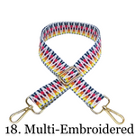 The James | Clear with Brown Trim Sling Bag - Pick Your Strap