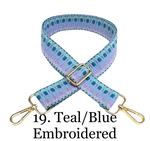 The James | Clear with Brown Trim Sling Bag - Pick Your Strap