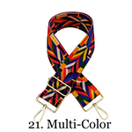 The James | Clear with Brown Trim Sling Bag - Pick Your Strap