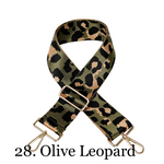 The James | Clear with Brown Trim Sling Bag - Pick Your Strap