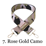 The James | Clear with Brown Trim Sling Bag - Pick Your Strap