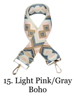 The James | Clear with Brown Trim Sling Bag - Pick Your Strap