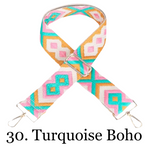 The James | Clear with Brown Trim Sling Bag - Pick Your Strap